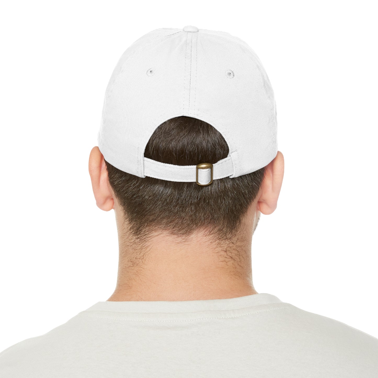 Dad Golf Hat with Leather Patch. Great for outdoors to protect from sun