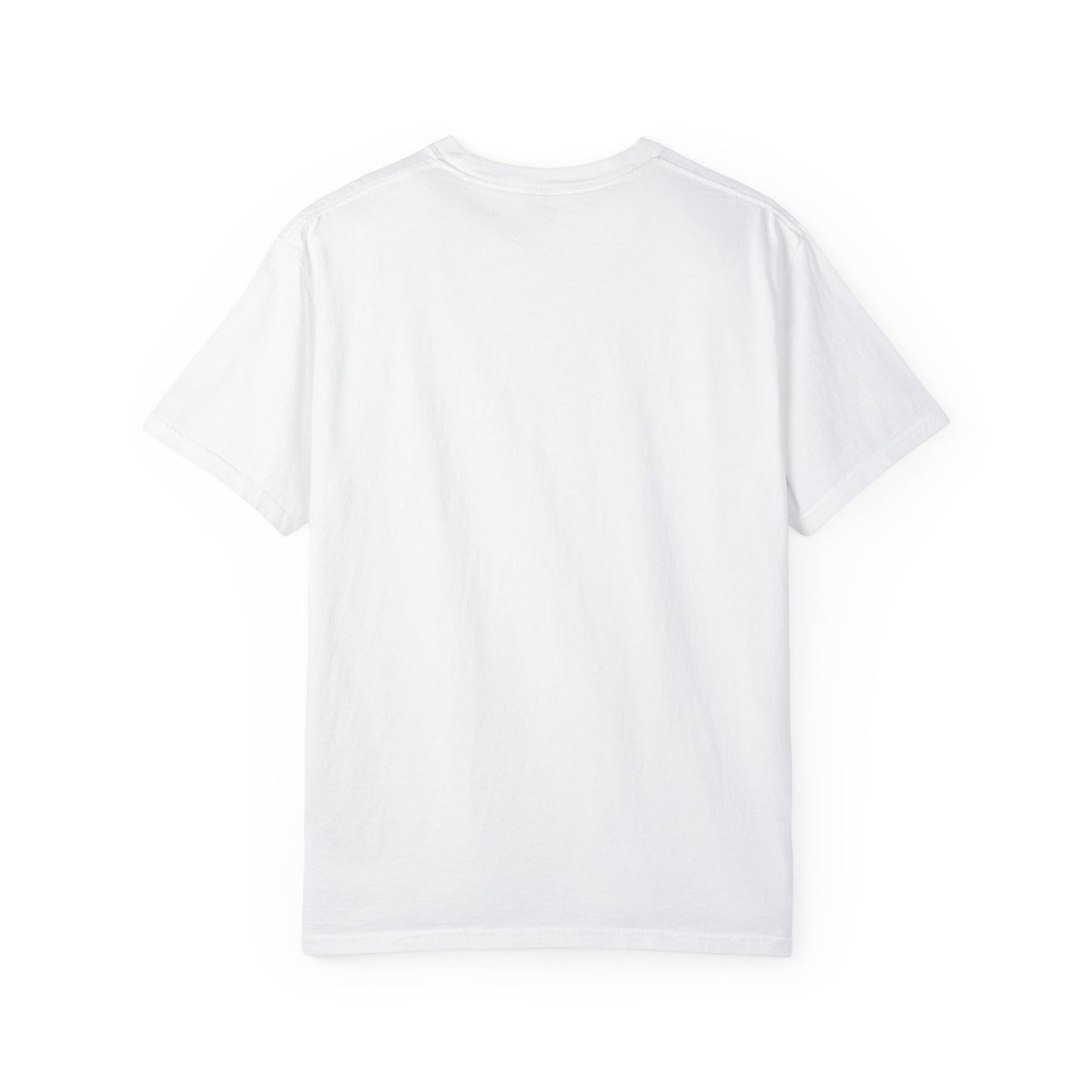 DAD White with Black Letters Garment-Dyed T-shirt. Great Gift for Fathers, Grandfathers for any occasion