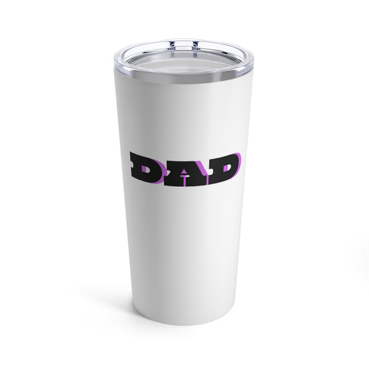 DAD White Tumbler 20oz. Gift for all occasions