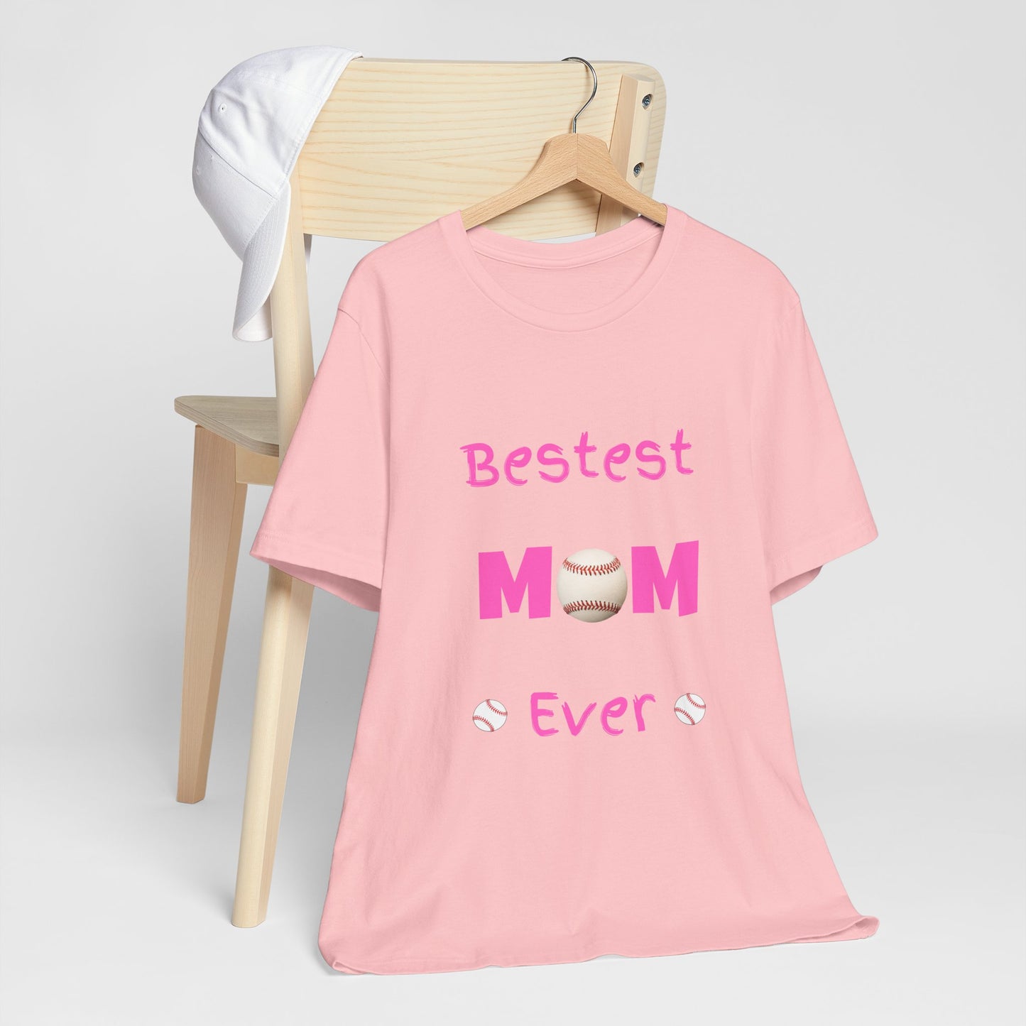 Bestest Mom Baseball Jersey Short Sleeve Tee. A great gift for mothers, grandmothers, daughters