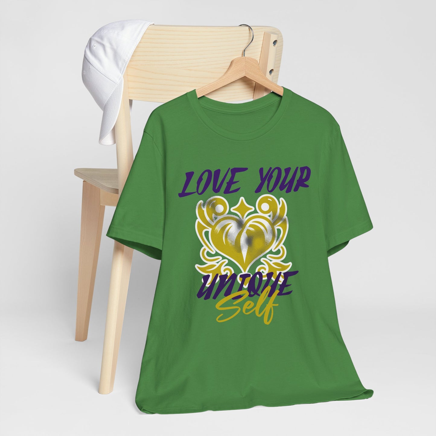 Love Your Unique Self Unisex Jersey Short Sleeve Tee. A great inspirational gift for mothers, daughters, family and friends