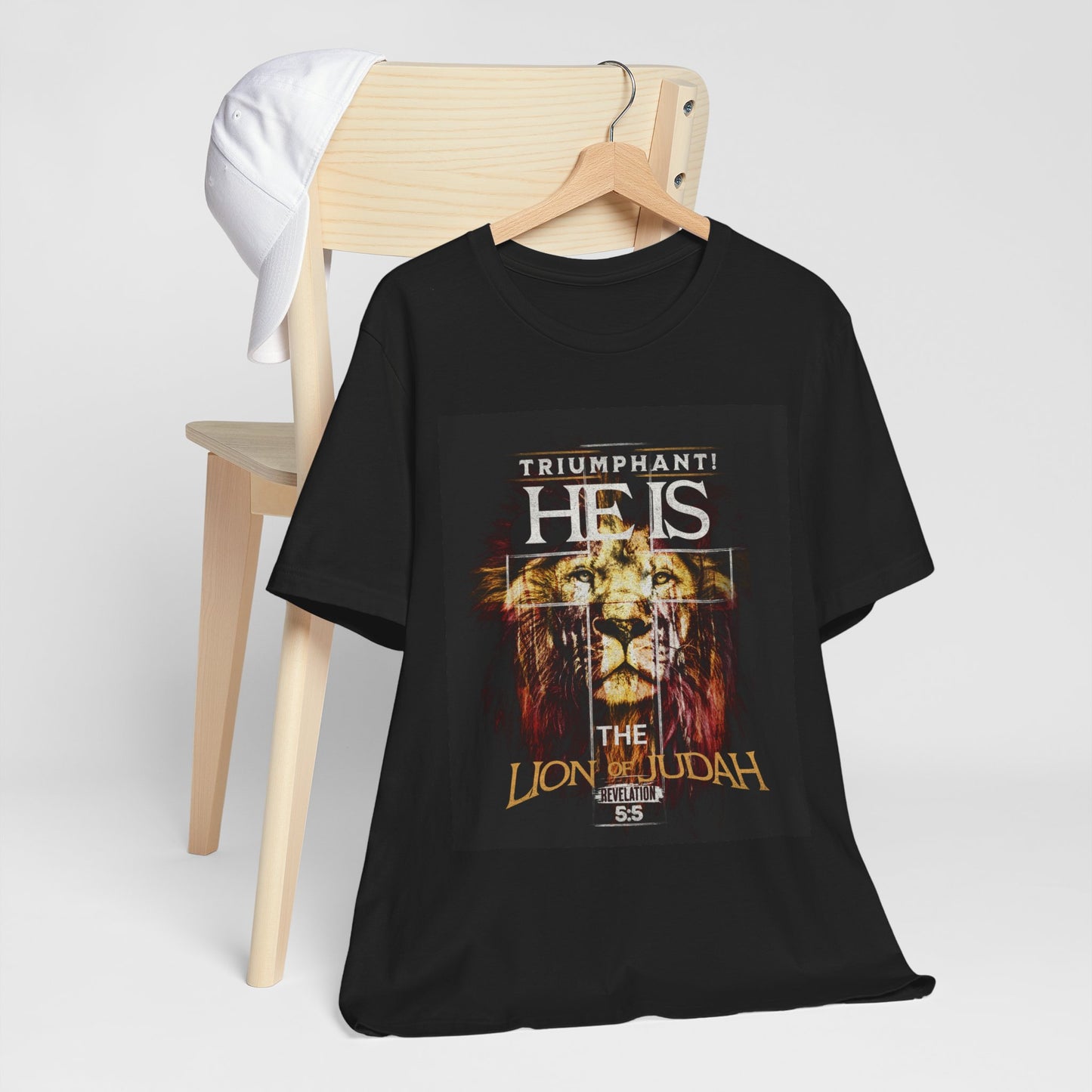 He is the Lion of Judah Unisex Jersey Short Sleeve Tee. Gift for mom, dad, brother, sister, family, friends and church members