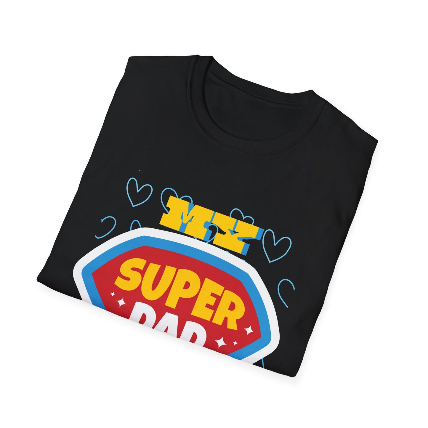 Super Dad Unisex Softstyle T-Shirt for dad, granddad, brothers, all fathers