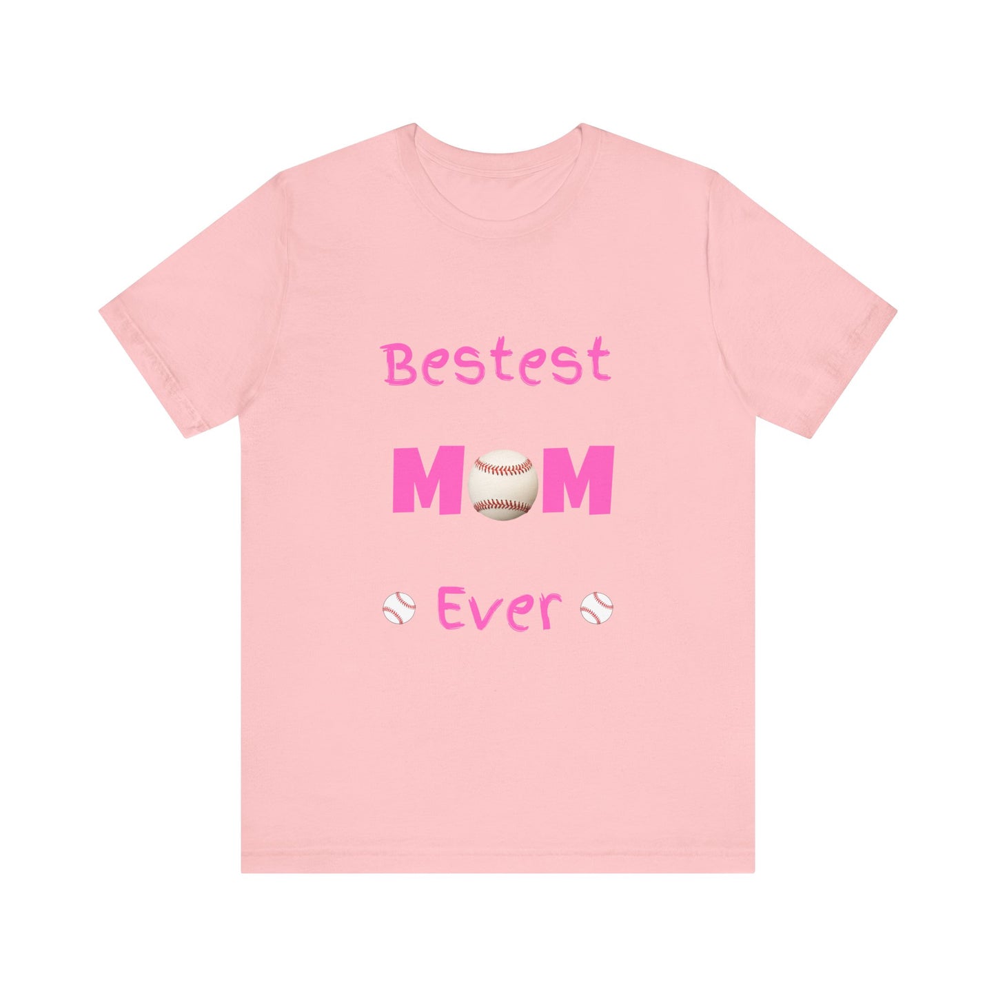 Bestest Mom Baseball Jersey Short Sleeve Tee. A great gift for mothers, grandmothers, daughters