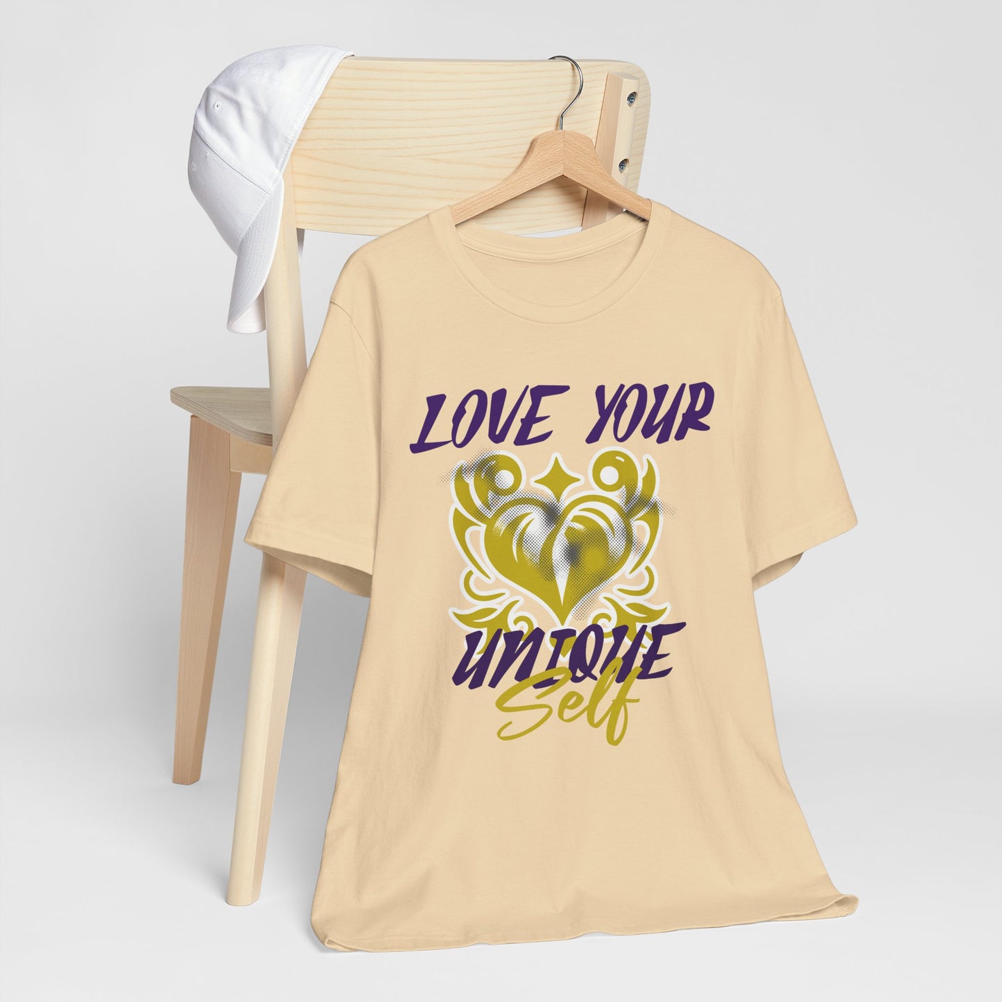 Love Your Unique Self Unisex Jersey Short Sleeve Tee. A great inspirational gift for mothers, daughters, family and friends