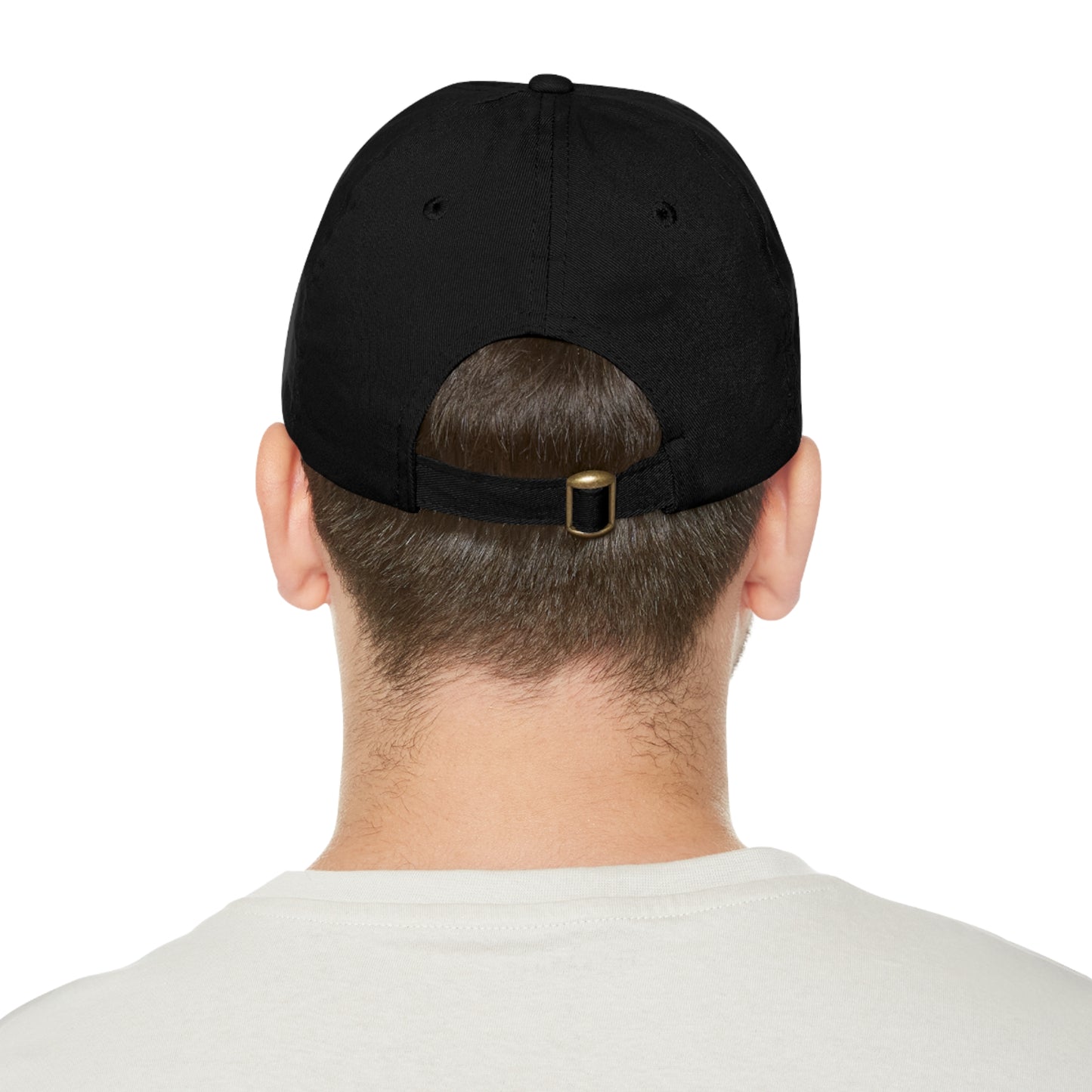 Dad Golf Hat with Leather Patch. Great for outdoors to protect from sun