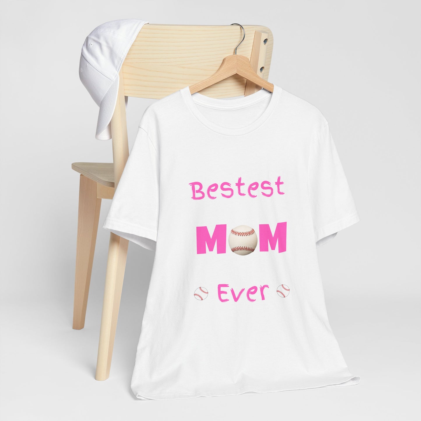 Bestest Mom Baseball Jersey Short Sleeve Tee. A great gift for mothers, grandmothers, daughters