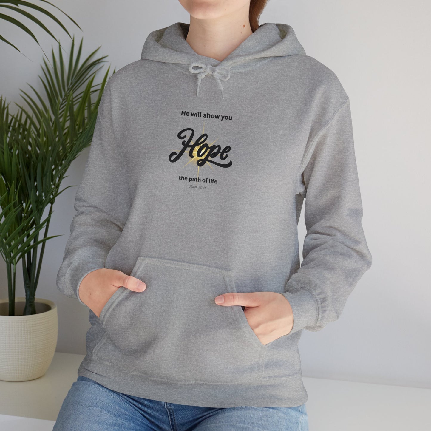 Hope Inspirational Unisex Heavy Blend™ Hooded Sweatshirt-Hope. Gift for mom, dad, family, friends, everyone