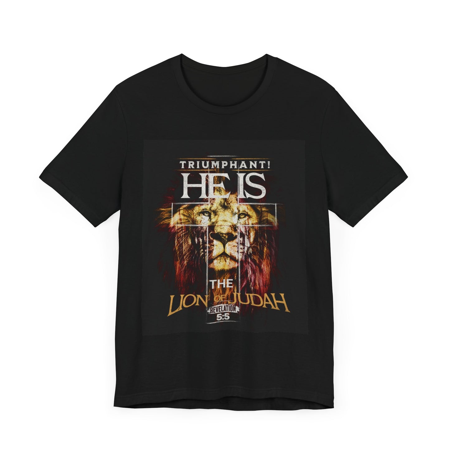 He is the Lion of Judah Unisex Jersey Short Sleeve Tee. Gift for mom, dad, brother, sister, family, friends and church members