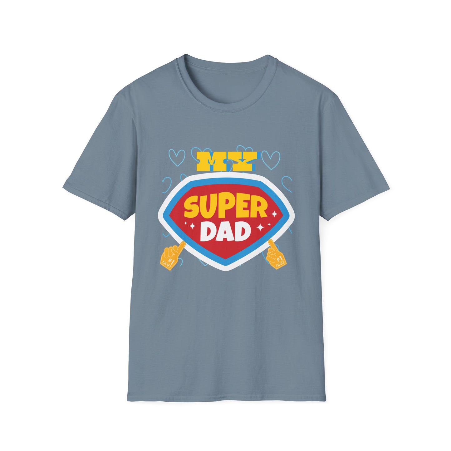 Super Dad Unisex Softstyle T-Shirt for dad, granddad, brothers, all fathers