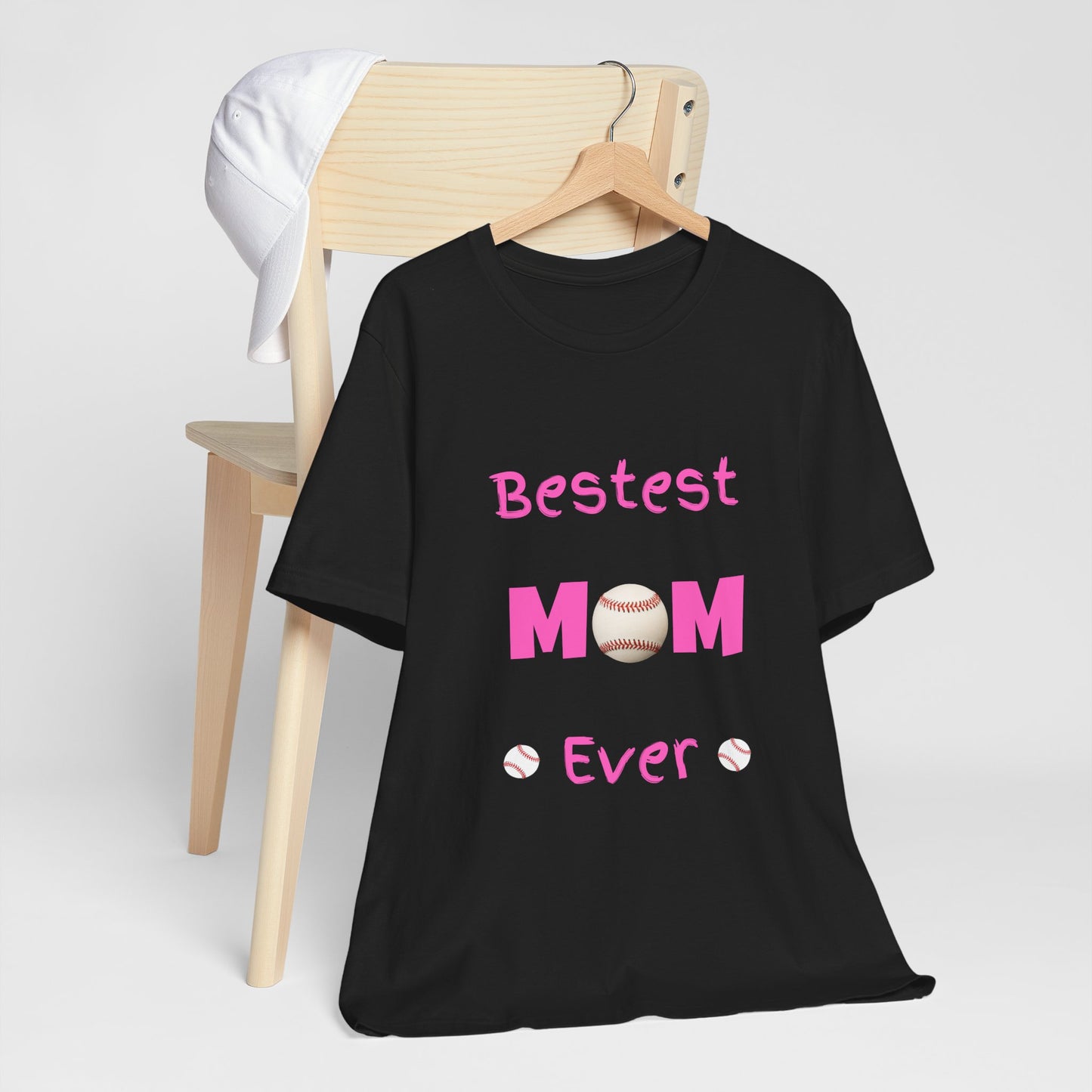 Bestest Mom Baseball Jersey Short Sleeve Tee. A great gift for mothers, grandmothers, daughters