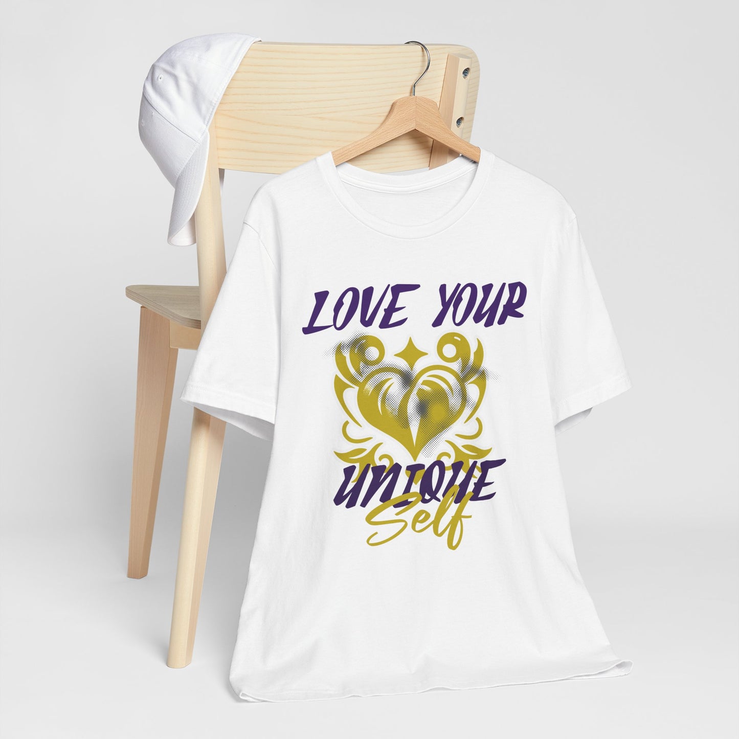 Love Your Unique Self Unisex Jersey Short Sleeve Tee. A great inspirational gift for mothers, daughters, family and friends