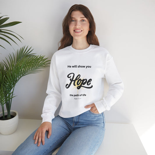 Hope Inspirational Unisex Heavy Blend™ Crewneck Sweatshirt-Hope