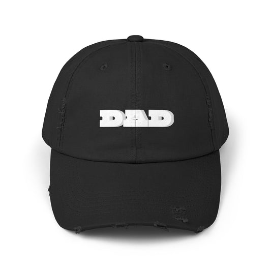 Dad Unisex Distressed Cap for birthdays, Father's Day, any occasion