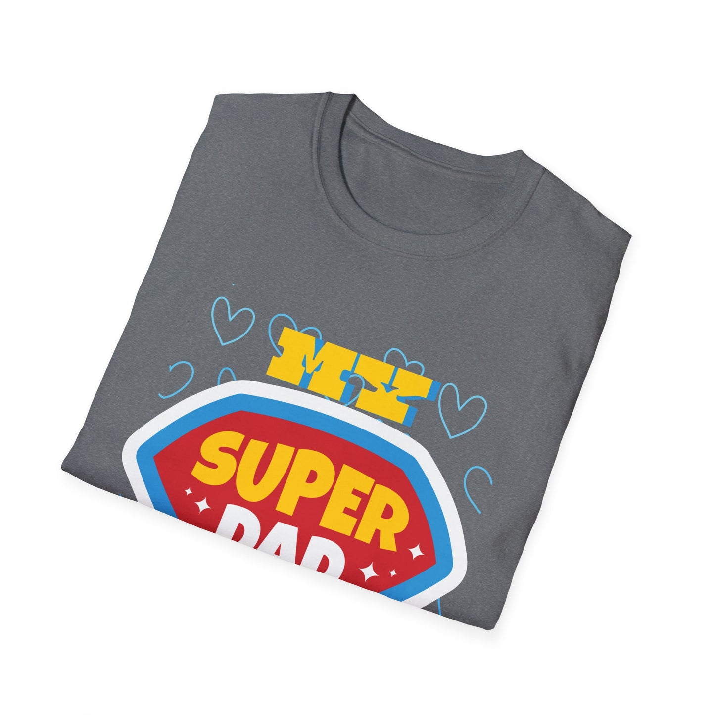 Super Dad Unisex Softstyle T-Shirt for dad, granddad, brothers, all fathers