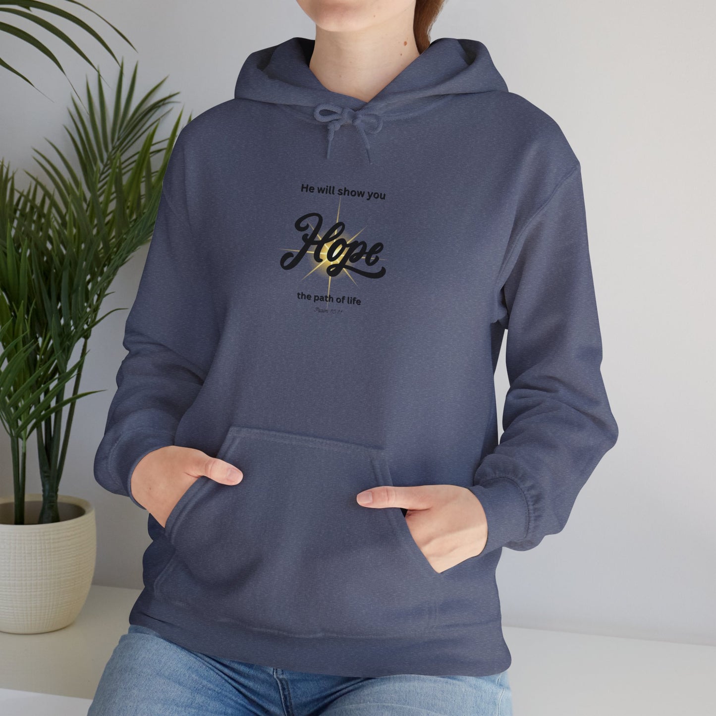 Hope Inspirational Unisex Heavy Blend™ Hooded Sweatshirt-Hope. Gift for mom, dad, family, friends, everyone