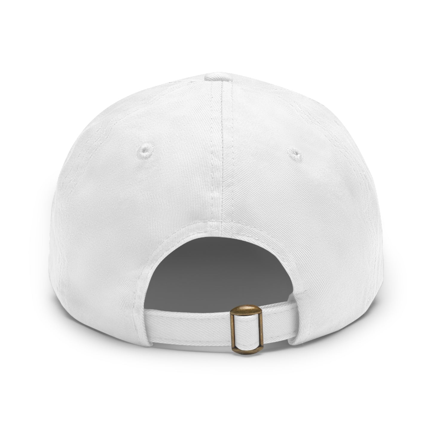 Dad Golf Hat with Leather Patch. Great for outdoors to protect from sun