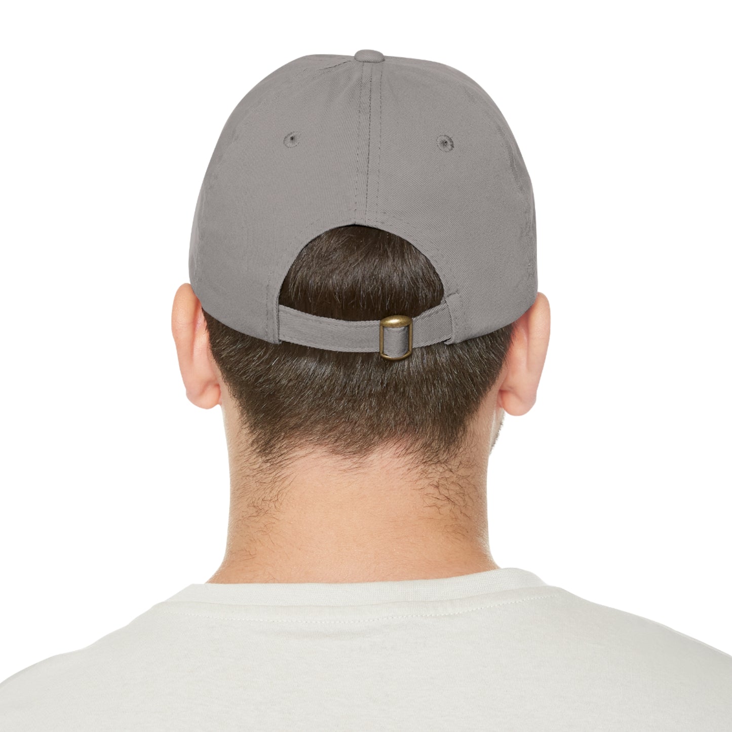 Dad Golf Hat with Leather Patch. Great for outdoors to protect from sun