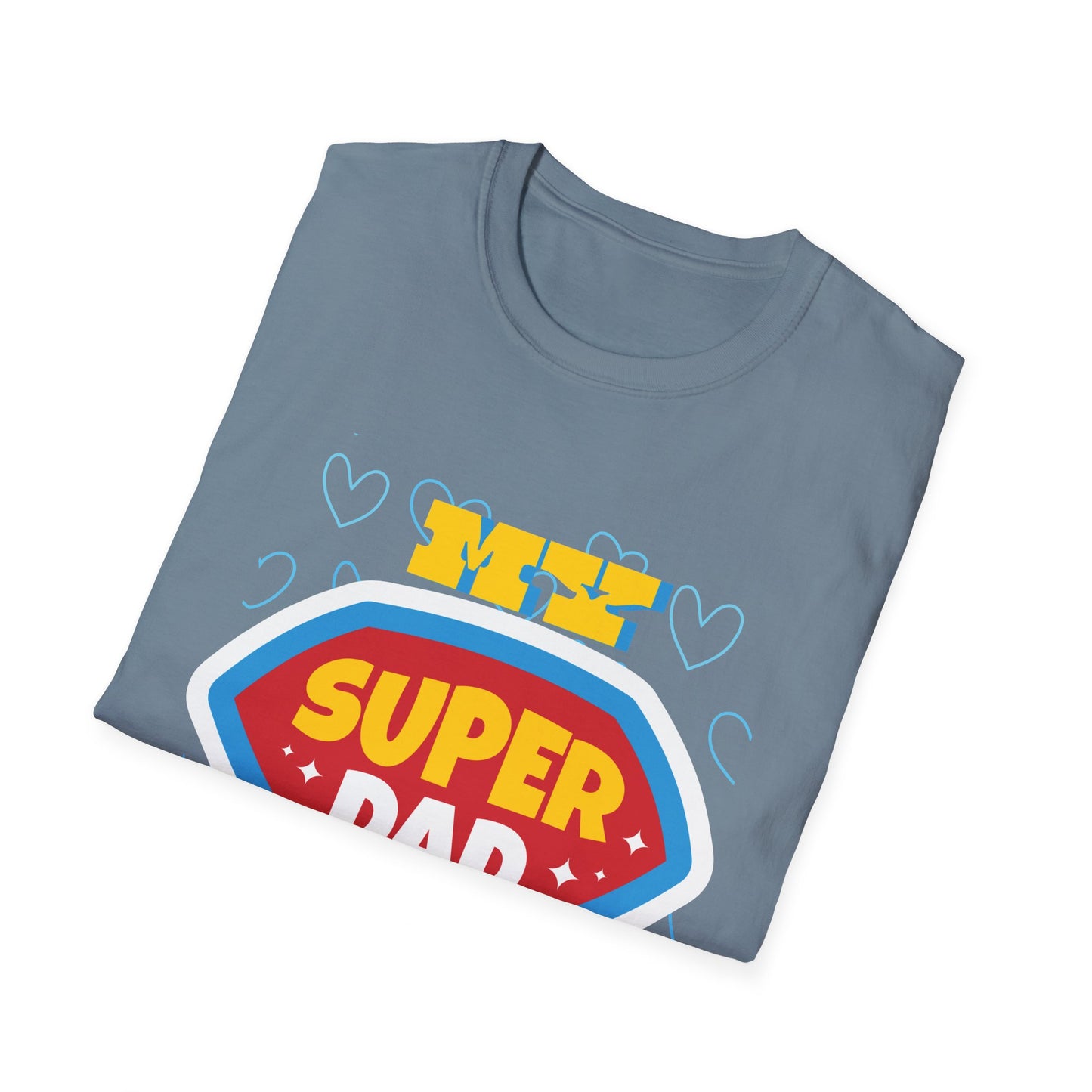 Super Dad Unisex Softstyle T-Shirt for dad, granddad, brothers, all fathers