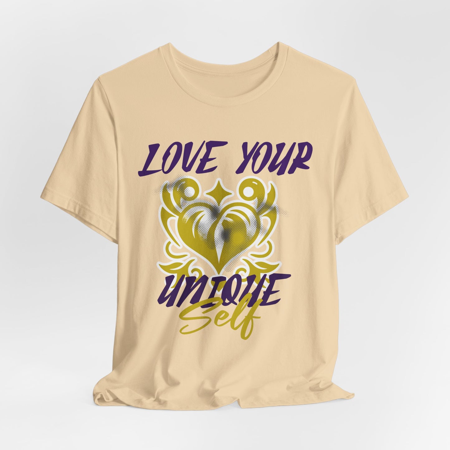 Love Your Unique Self Unisex Jersey Short Sleeve Tee. A great inspirational gift for mothers, daughters, family and friends