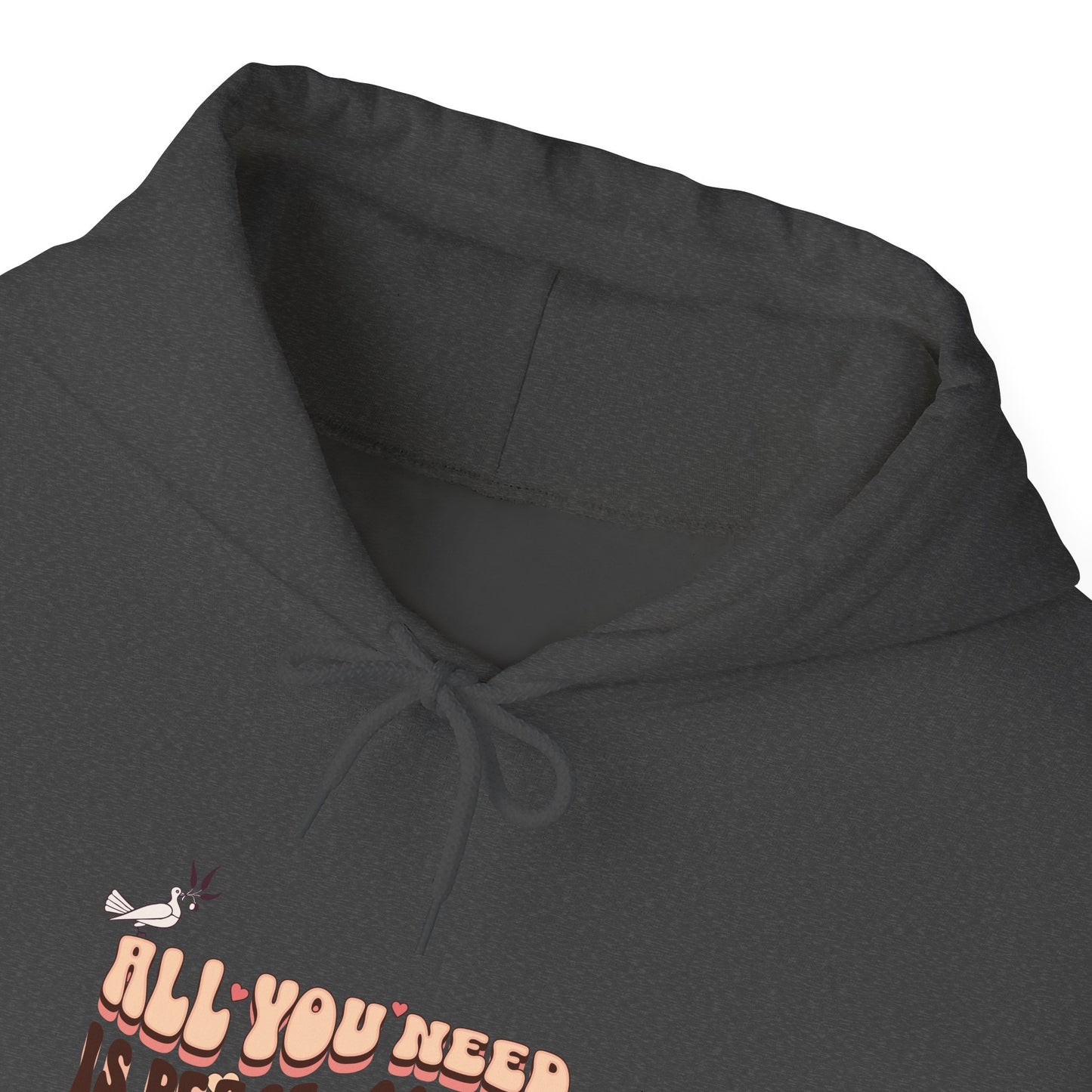 All You Need is Coffee and The Word Unisex Heavy Blend™ Hooded Sweatshirt. Excellent gift for mom, dad, co-workers, grandparents