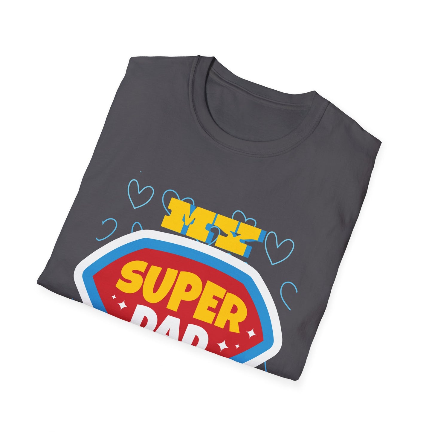 Super Dad Unisex Softstyle T-Shirt for dad, granddad, brothers, all fathers