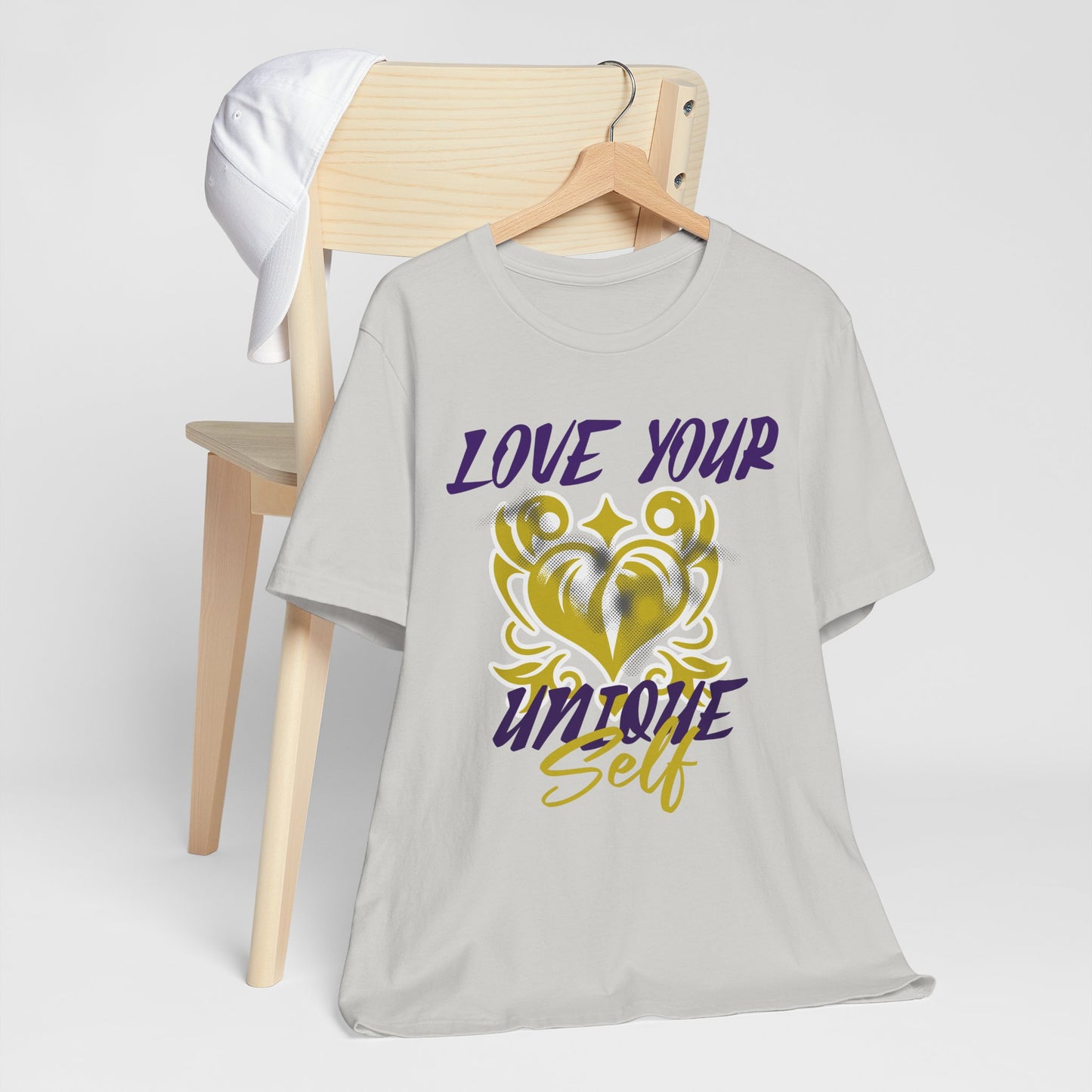 Love Your Unique Self Unisex Jersey Short Sleeve Tee. A great inspirational gift for mothers, daughters, family and friends