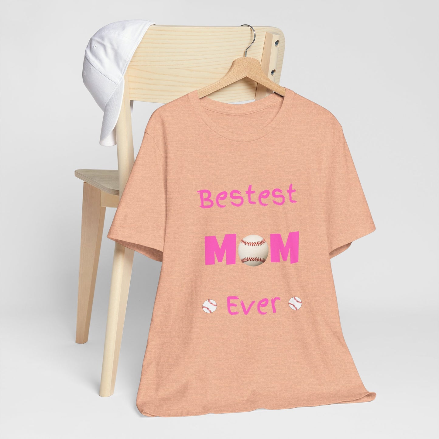 Bestest Mom Baseball Jersey Short Sleeve Tee. A great gift for mothers, grandmothers, daughters