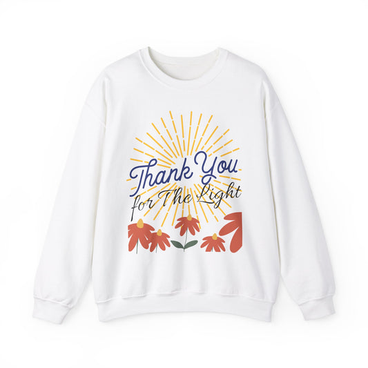 Thank You for the Light Inspirational Unisex Heavy Blend™ Crewneck Sweatshirt.